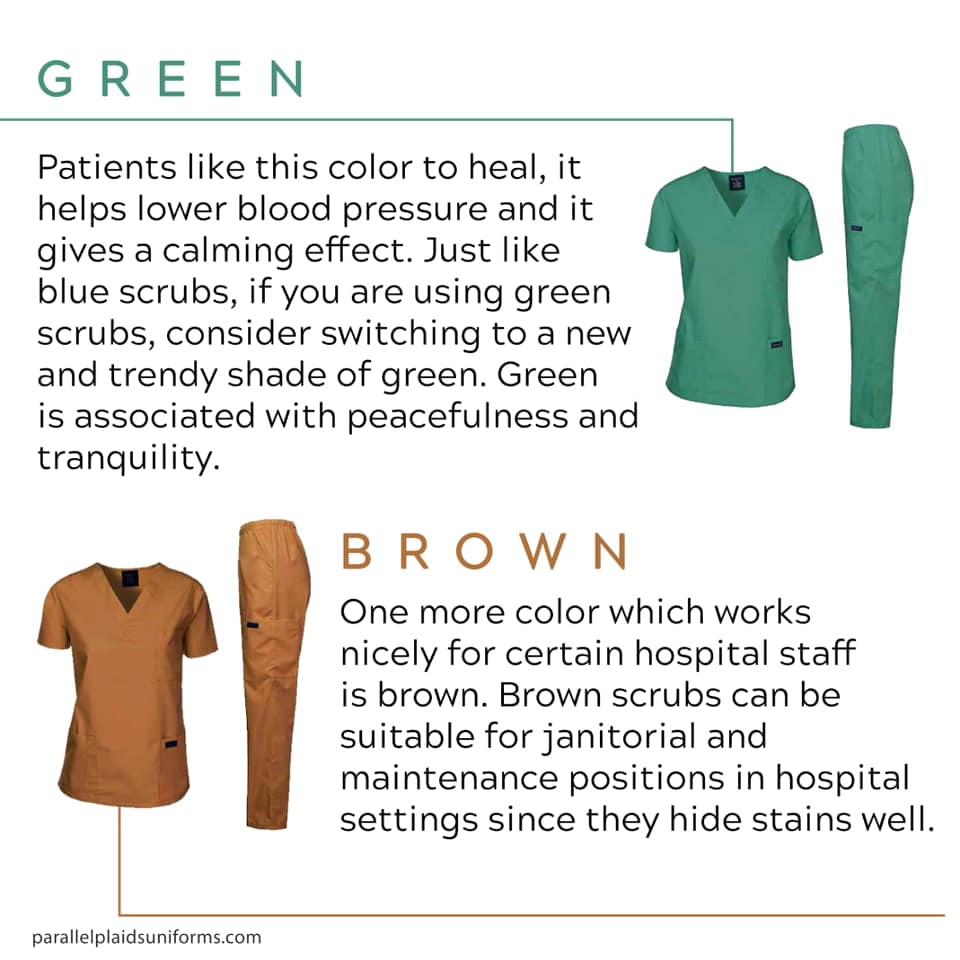 green hospital uniform