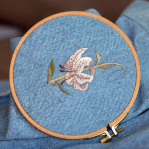 Embroidery on fabric