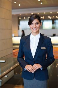 receptionist uniform
